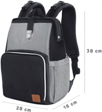 Универсальный рюкзак для мамы Kinderkraft Molly Black